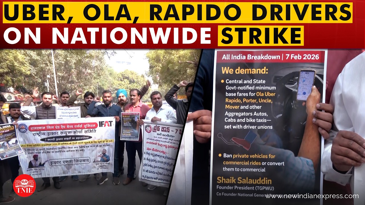 Drivers of Uber, Ola, Rapido go on nationwide strike