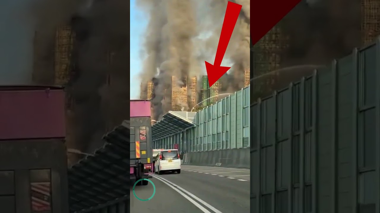 Terrifying moments. Fire spreads rapidly at Wang Fuk Court in Tai Po, China.