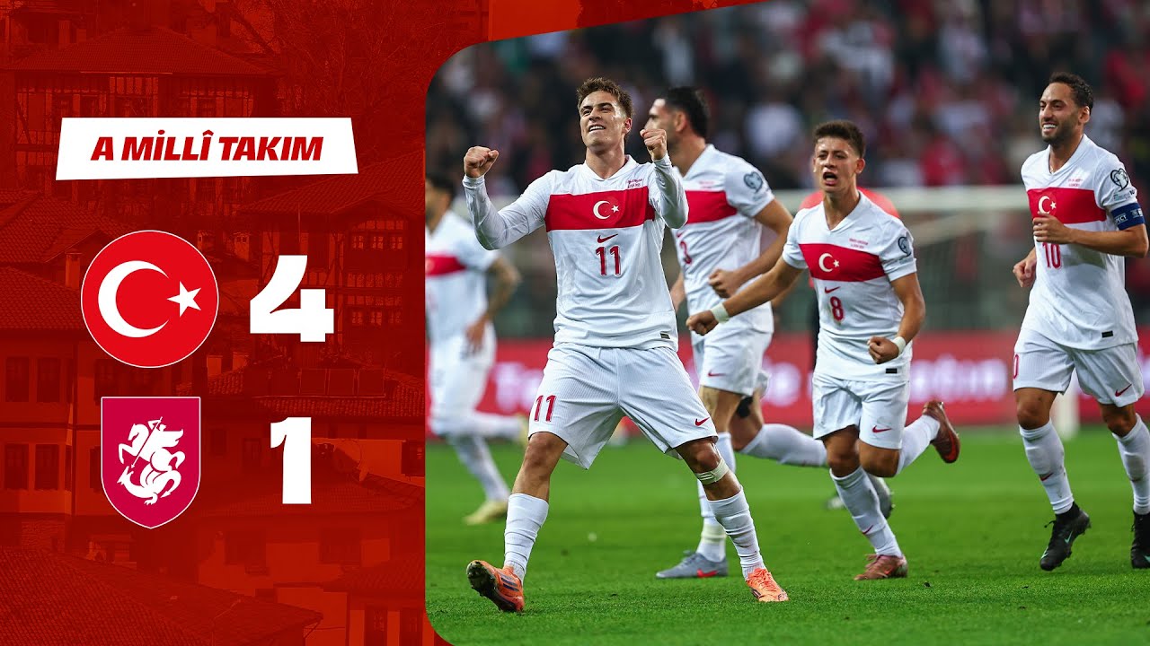 Maç Özeti | Türkiye 4-1 Gürcistan | FIFA Dünya Kupası Avrupa Elemeleri