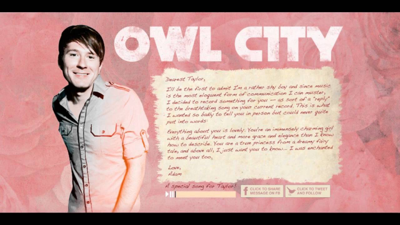 Owl City - Enchanted by Taylor Swift