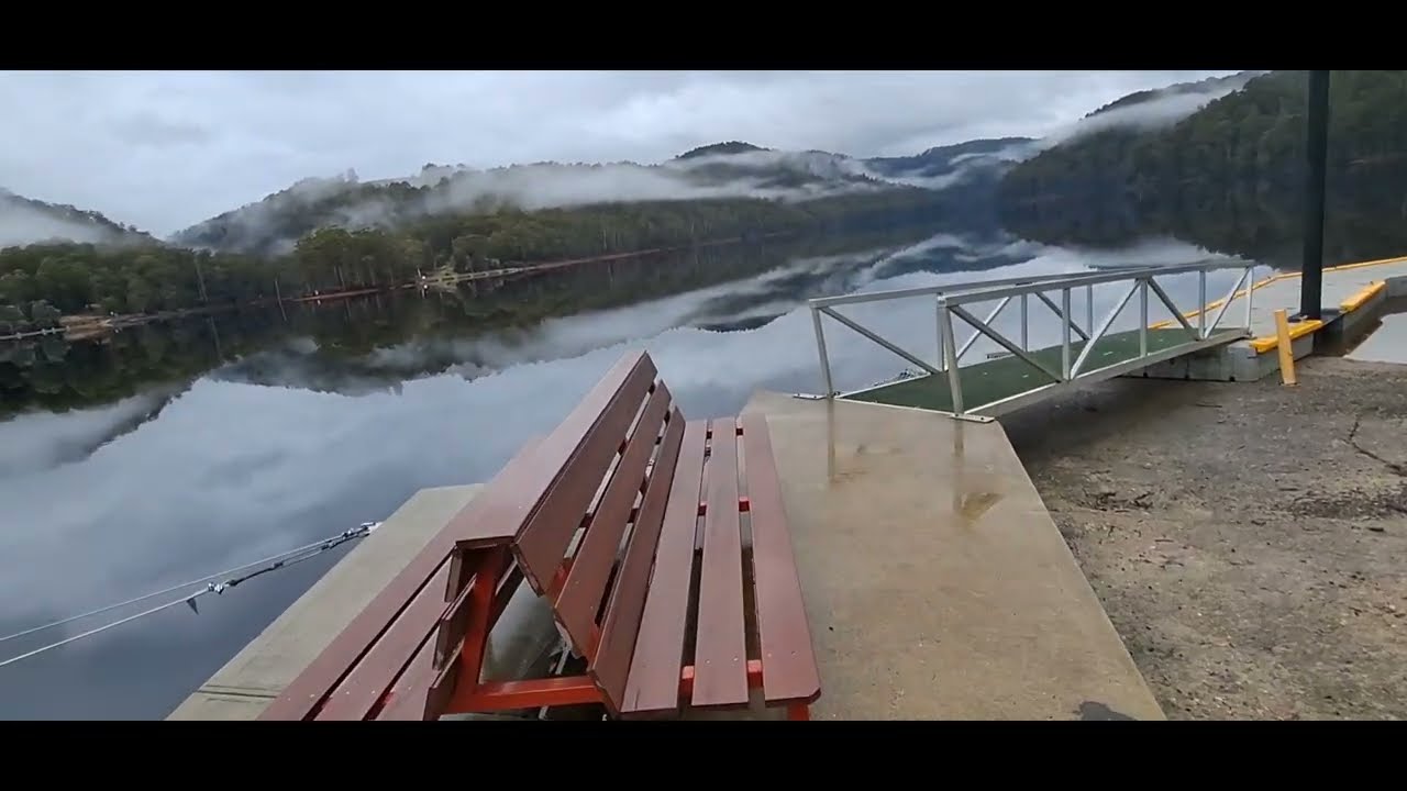 Lake Barrington Tasmania on a cold winters day