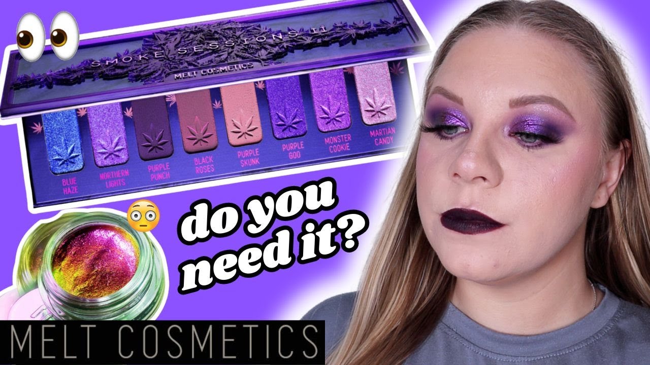 MELT COSMETICS SMOKE SESSIONS II PALETTE REVIEW 💜 | makeupwithalixkate