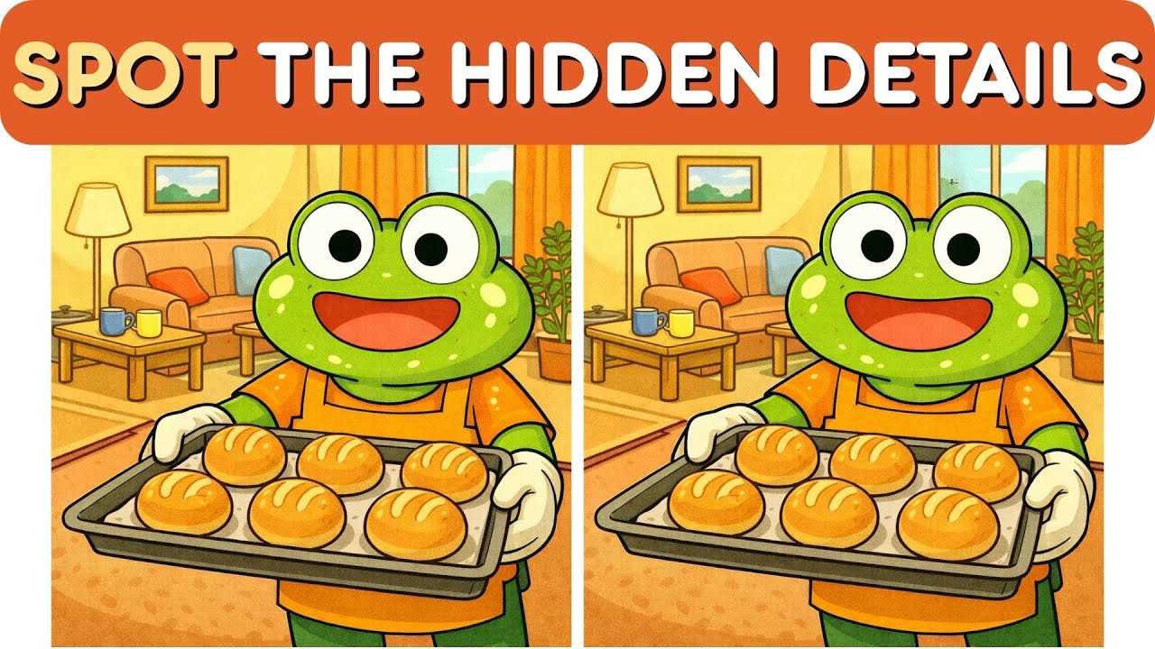 Spot the Differences #153 ONLY 1% Get All 5 Differences – Frog Puzzle Challenge