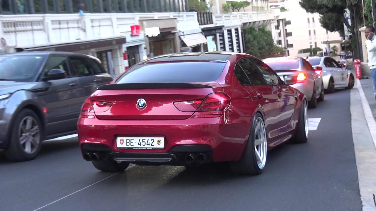 MODIFIED BMW M6 Gran Coup&eacute; - REVS, Burnouts and Accelerations in Monaco!