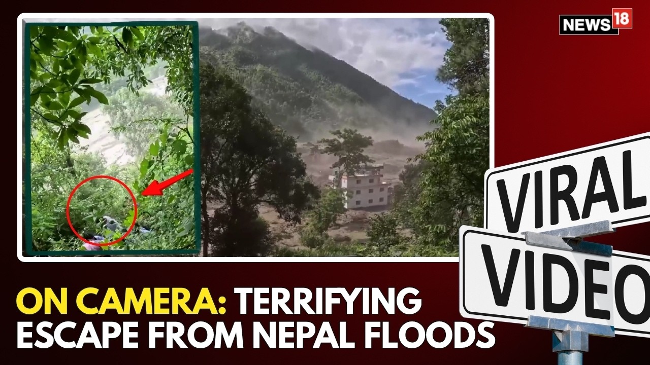 Nepal Flood Tragedy: Survivor&rsquo;s Dramatic Footage Shows Fight For Survival | Nepal Flood News | N18G