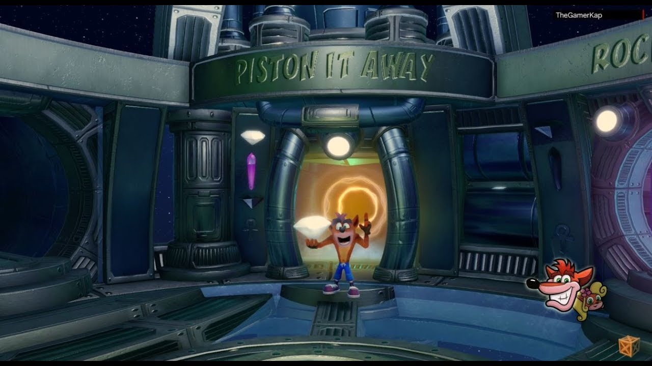 Crash Bandicoot 2 [Parte 5.1] Piston It Away (dos gemas grises) [PS4] [consigue el platino!]