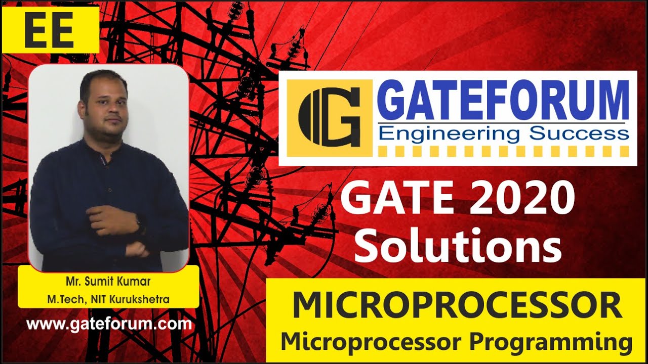 GATE 2020 Video Solutions I Electrical Engineering I Microprocessor I Q 31