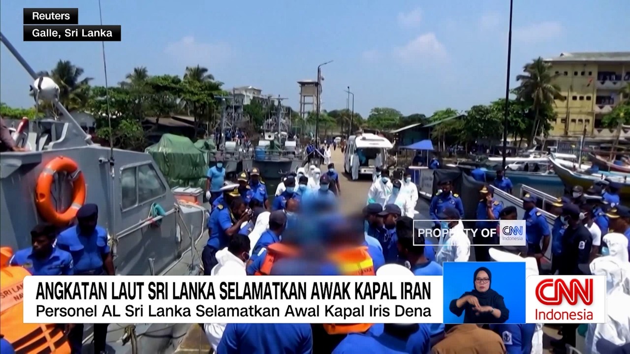Detik-detik Angkatan Laut Sri Lanka Selamatkan Awak Kapal Iran