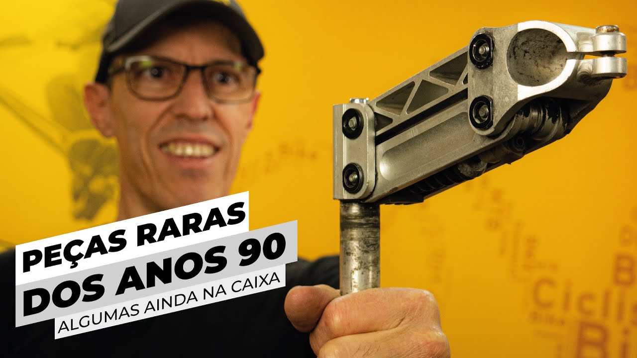 Peças raras de MTB dos anos 90. Algumas na embalagem original 😀. Pedaleria