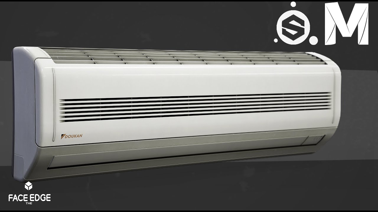 Modeling And texturing A Indoor AC In Autodesk Maya and Substance Painter[TIMELAPSE][INTERMEDIATE]