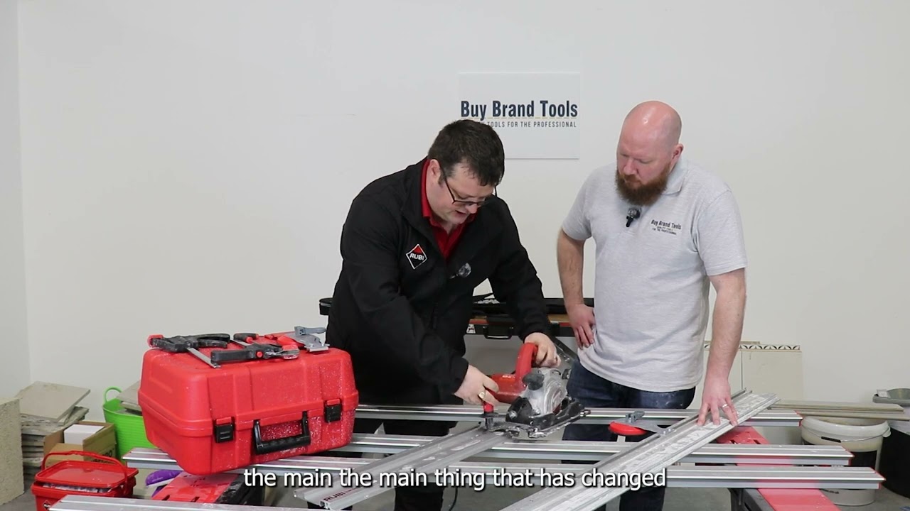 Rubi TC 125 KIT G2 Circular Electric Tile Saw & Rails - Product Demonstration