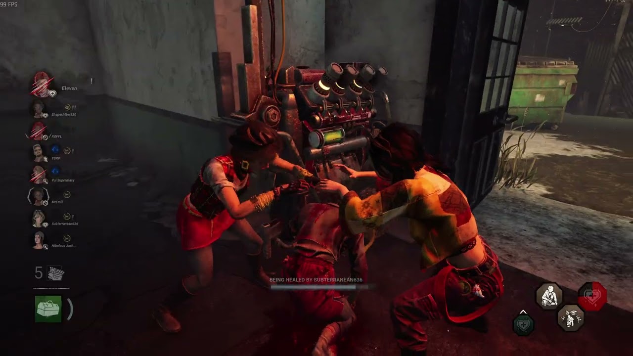 Dead by Daylight gameplay - Eleven had enough treatments (2v8)