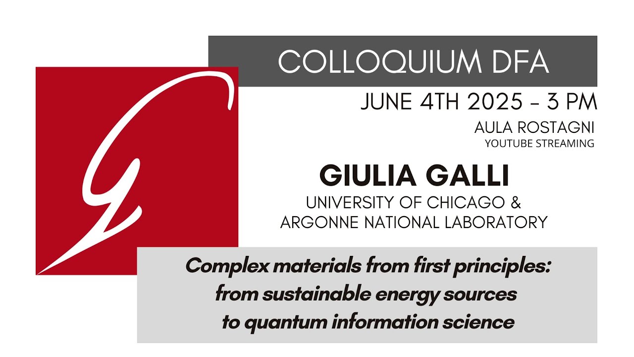 Giulia Galli - Complex materials from first principles