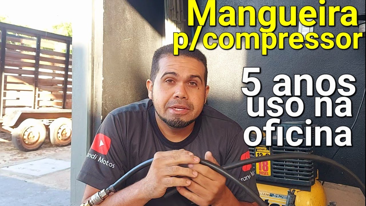 Essa é uma boa mangueira para compressor de oficina 5 de uso
