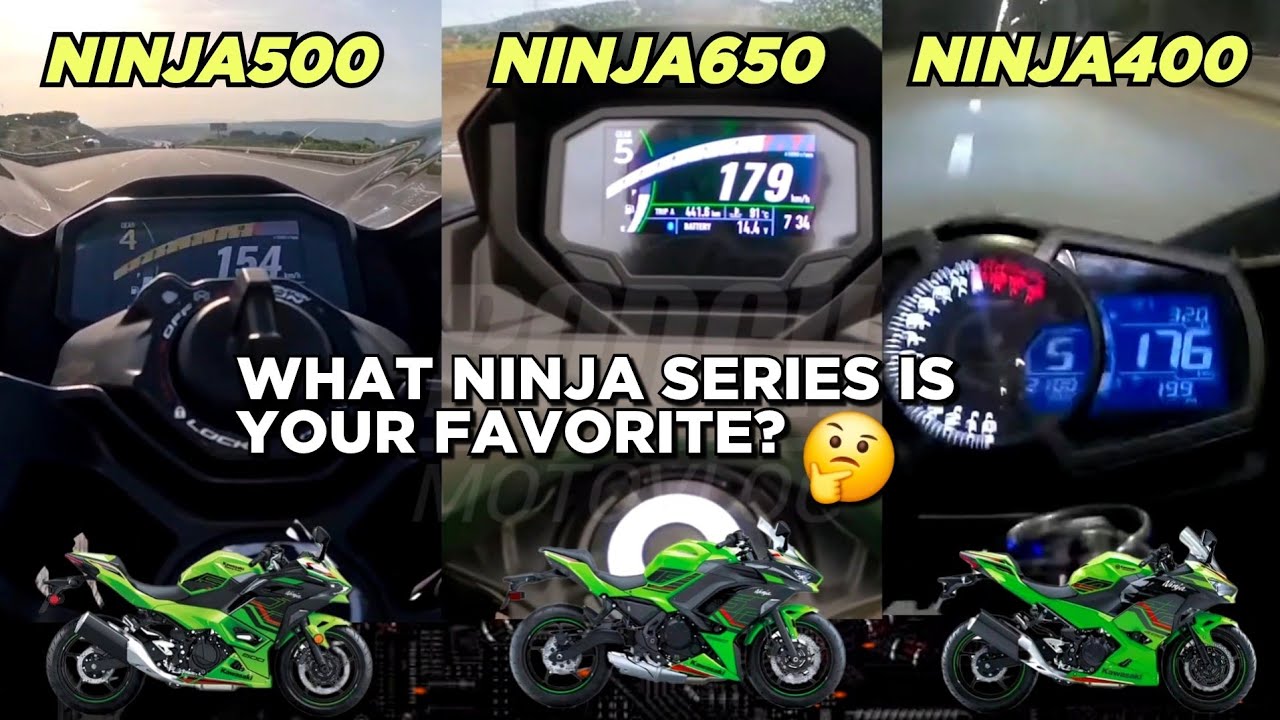 Kawasaki Ninja 500 🆚️ Kawasaki Ninja 650 🆚️ Kawasaki Ninja 400 | Top Speed Attempt 🔥🚀