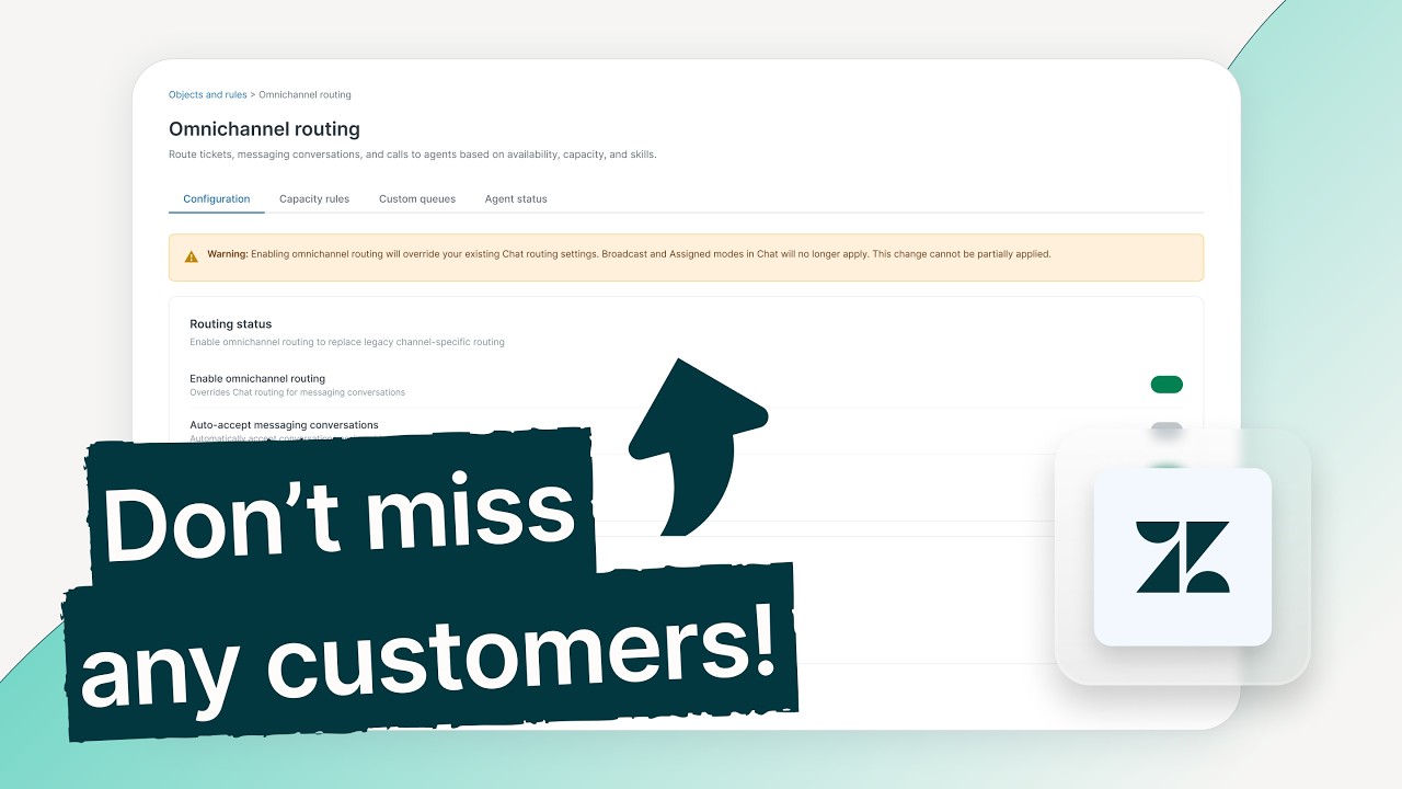 Why enabling omnichannel routing in Zendesk breaks your existing Chat settings