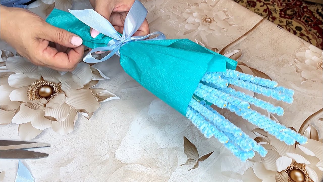 Подарок своими руками букет своими руками лаванда DIY gift DIY-Geschenk DIY Lavendel DIY礼物 поделки