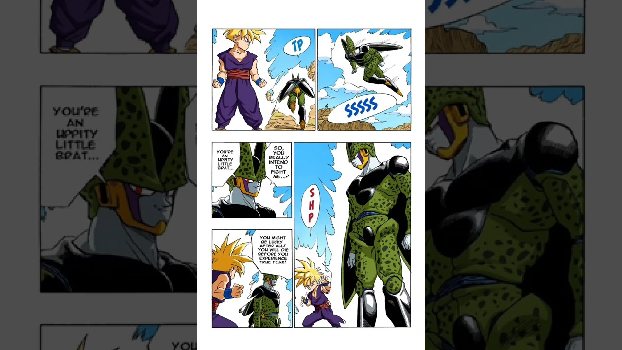 dragon ball z manga full color Gohan vs cell part 2