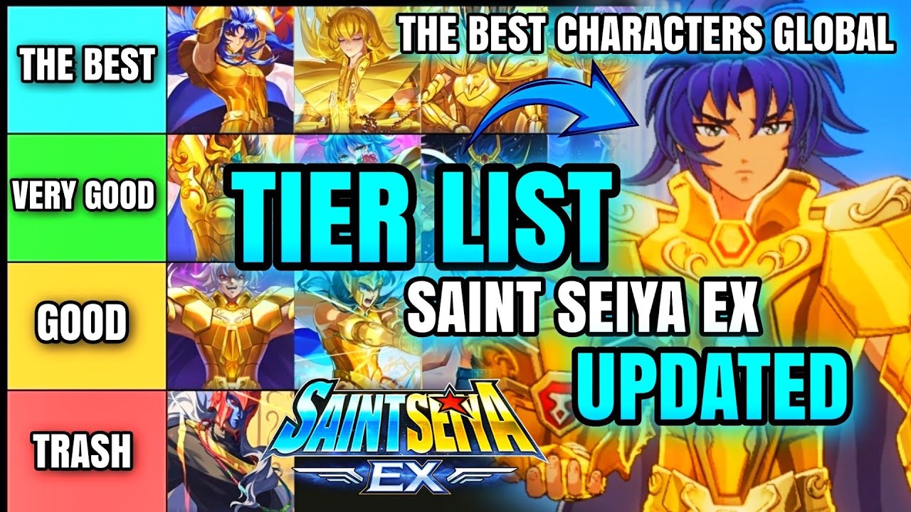 SAINT SEIYA EX TIER LIST GLOBAL ( THE BEST CHARACTERS UPDATED )