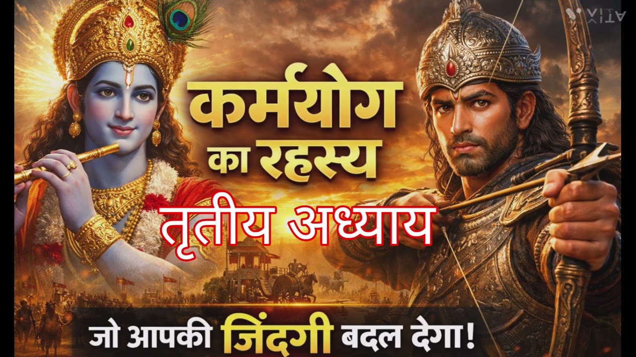 Geeta Adhyay 3 Explained | कर्मयोग का सम्पूर्ण रहस्य | Bhagavad Gita Chapter 3 Full Explanation