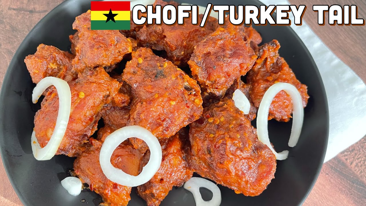 GHANA CHOFI /TSOFI RECIPE || HOW TO MAKE CHOFI/TURKEY TAIL || BEE'SKITCHEN