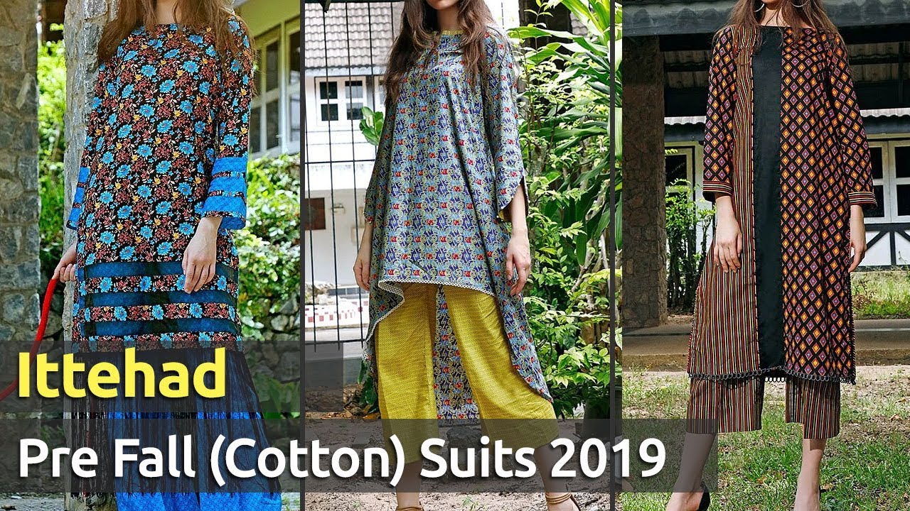 Latest Collection of ITTEHAD (PRE FALL) Cotton Dresses 2019 | Pakistani Winter Cotton Suits Designs