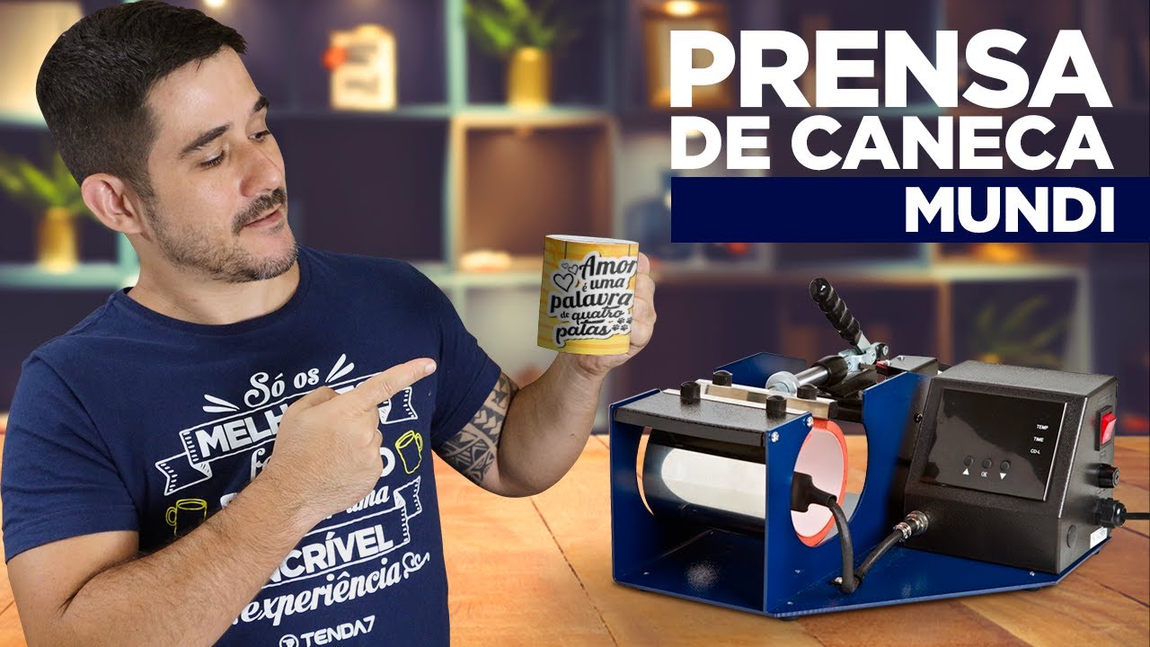 REVIEW DA PRENSA DE CANECAS DA MUNDI SUBLIMAÇÃO (PRENSA PREMIUM), COM DICA DE CONFIGURAÇÃO AVANÇADA
