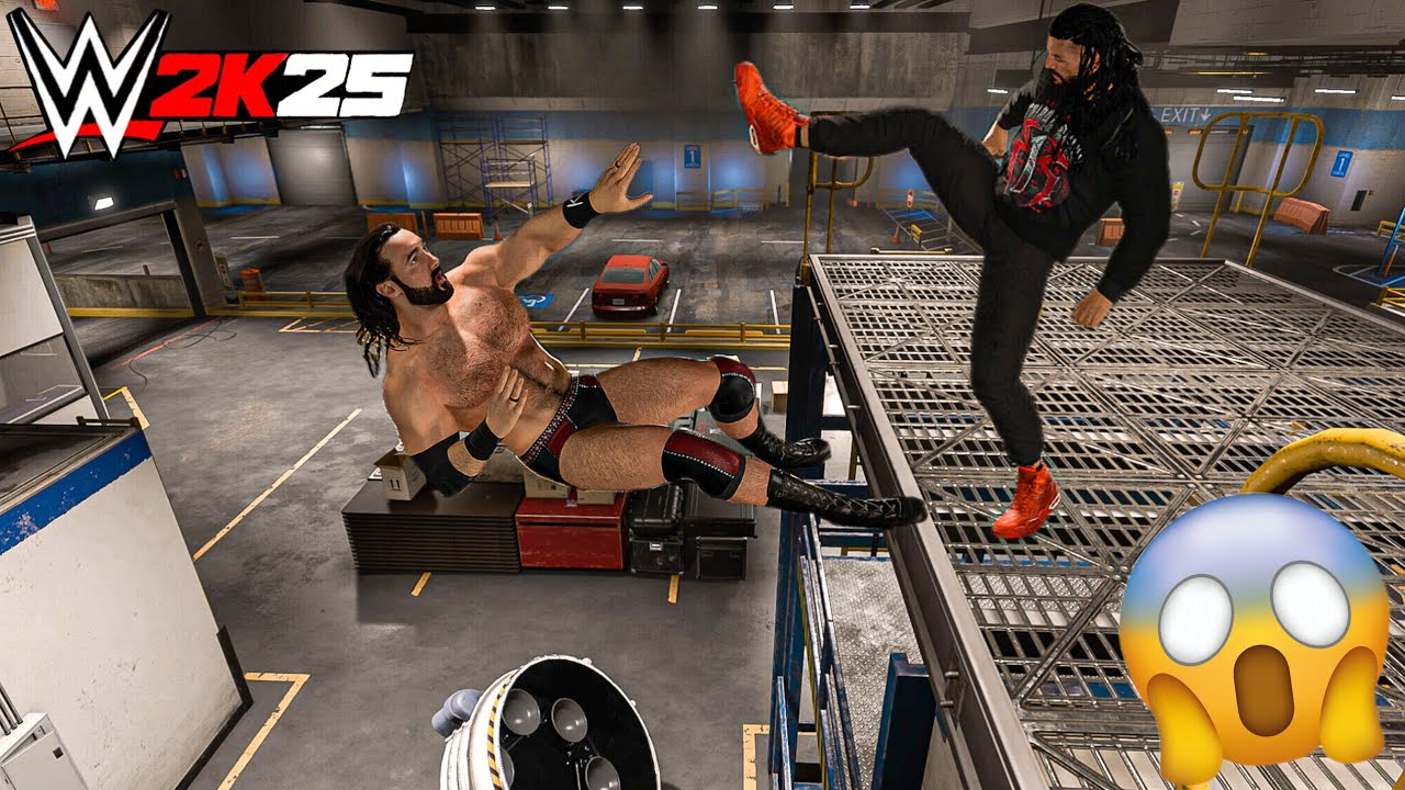 Роман Рейнс разгромил Дрю Макинтайра за кулисами - геймплей WWE 2K25