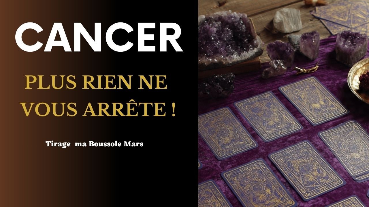 ♋️ CANCER ☀️C' EST VOTRE DÉCOLLAGE ! 🚀  Un MIRACLE arrive... Tirage Ma Boussole Mars