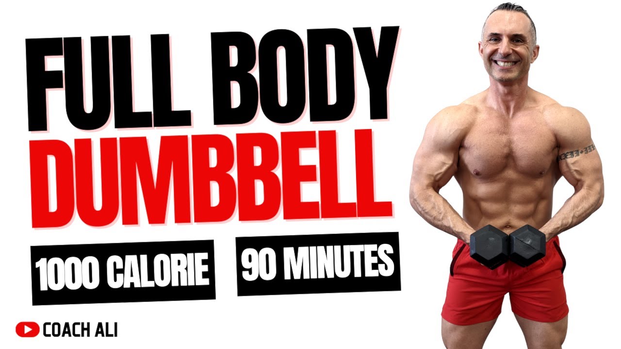 1000 Calorie FULL BODY Dumbbell Workout For Firm & Toned Body - Train Along with Coach Ali