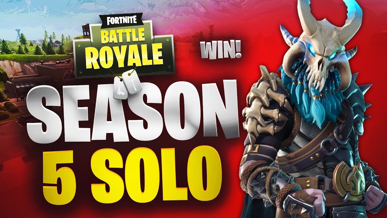 Season 5 | Solo Win | Fortnite | No Commentary