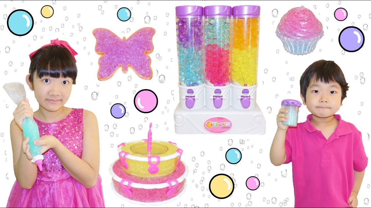 ★ぷよぷよボールケーキを作って「お誕生日パーティー！」★Orbeez Crush Sweet Treats Studio ★