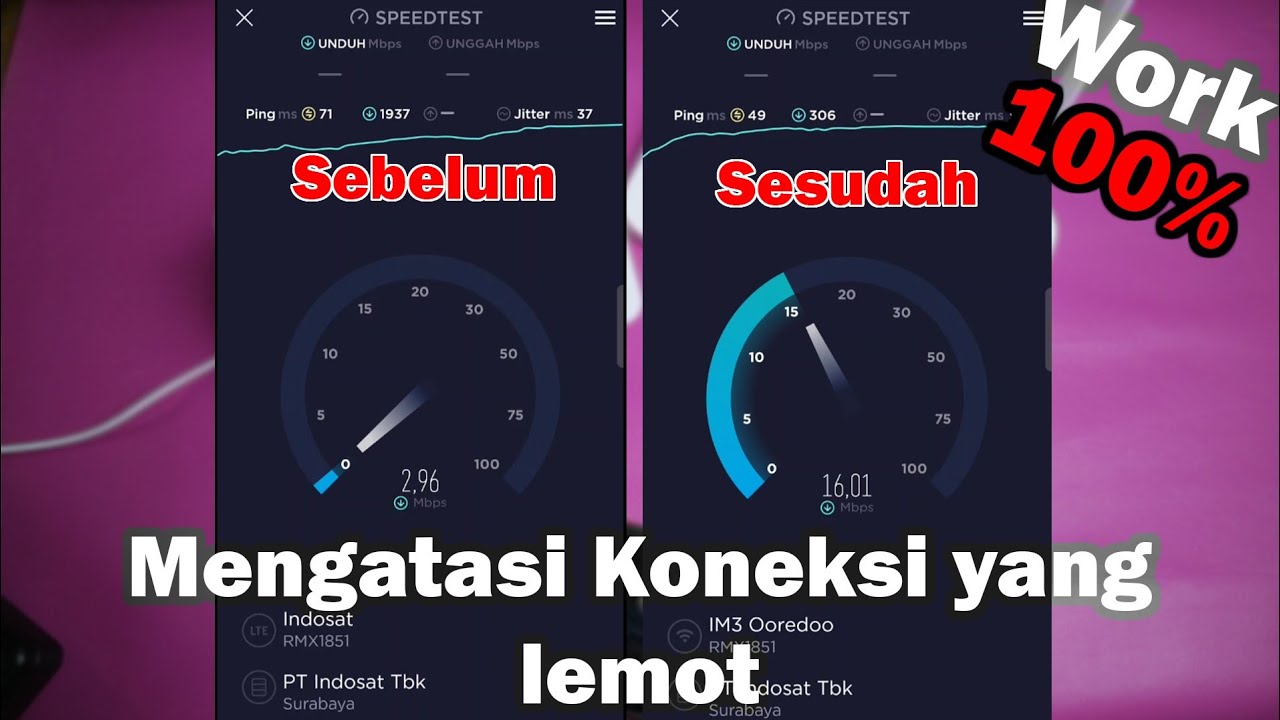 berhasil 100% cara mengatasi  koneksi yang lemot