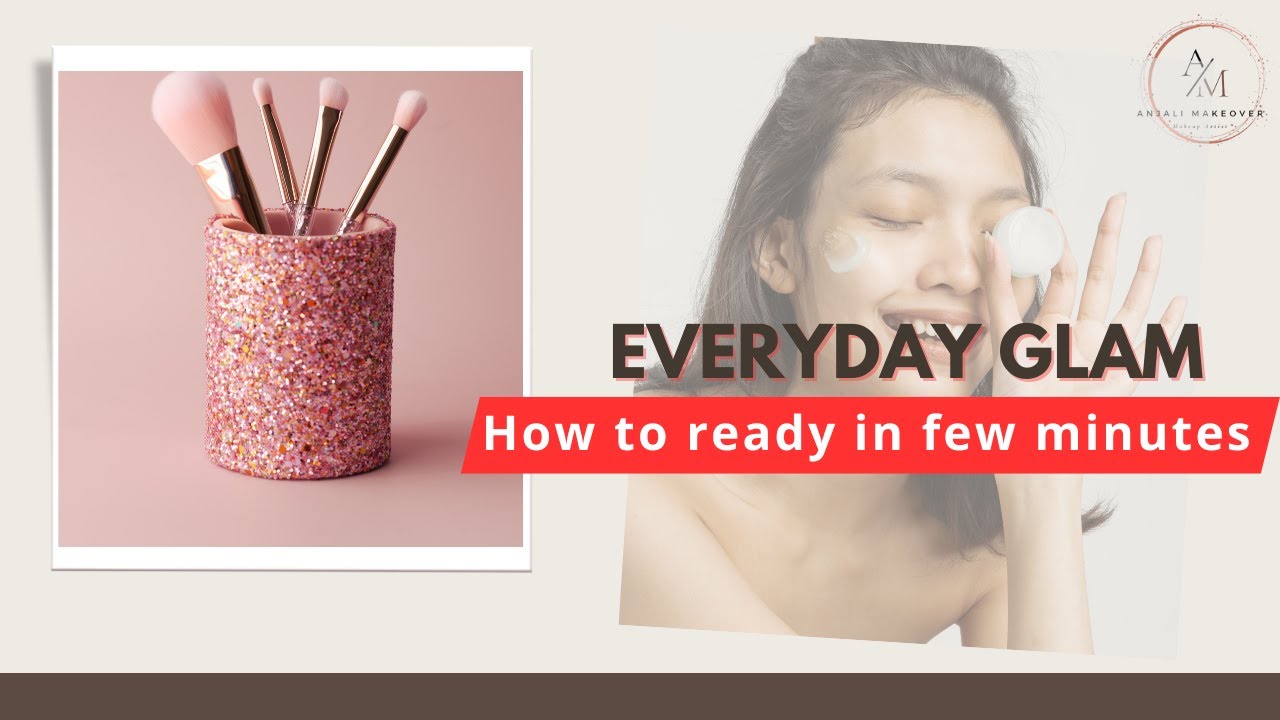 Everyday glam(How to ready in Few minutes) #makeuptutorialforbeginners   #eyeshadowpalette