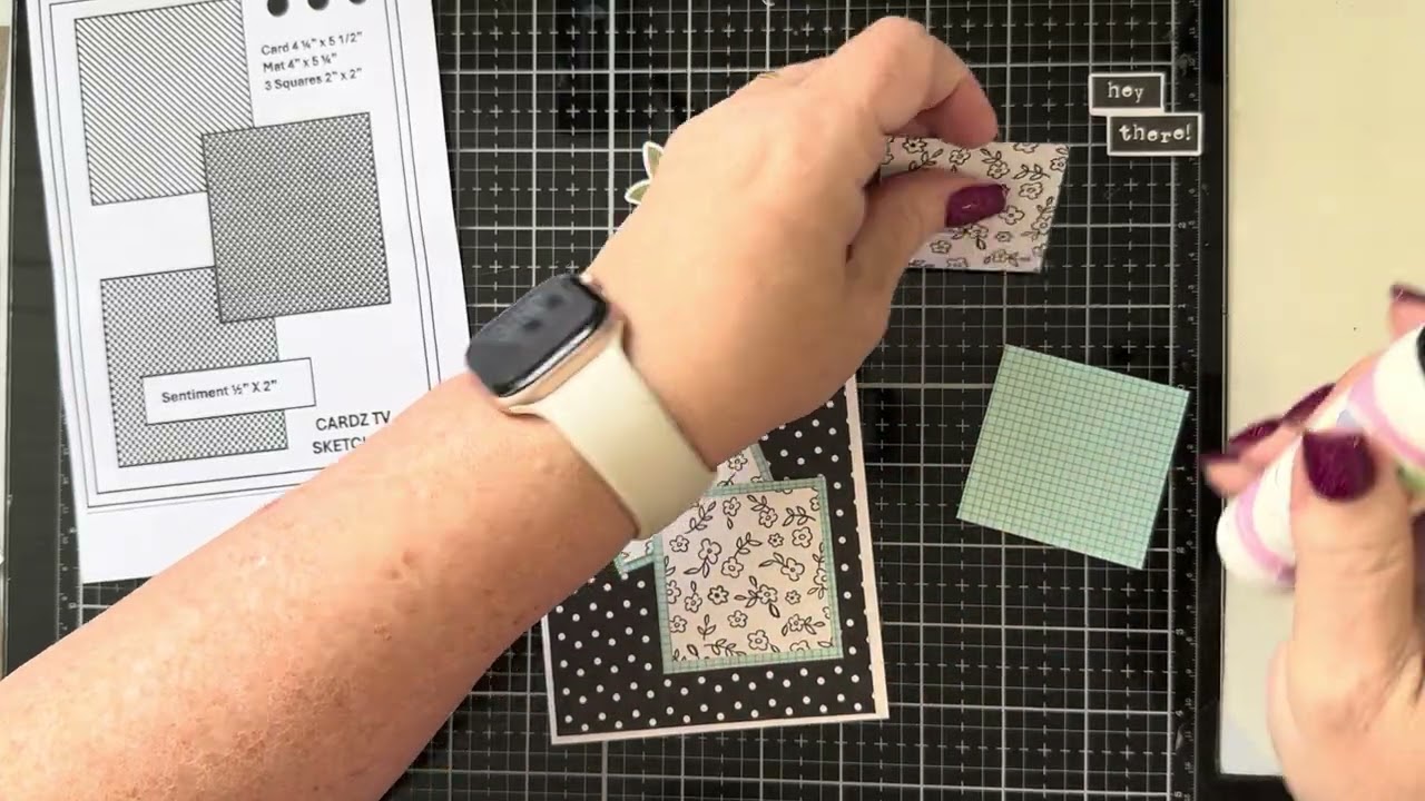 Using scraps to create a card - #1