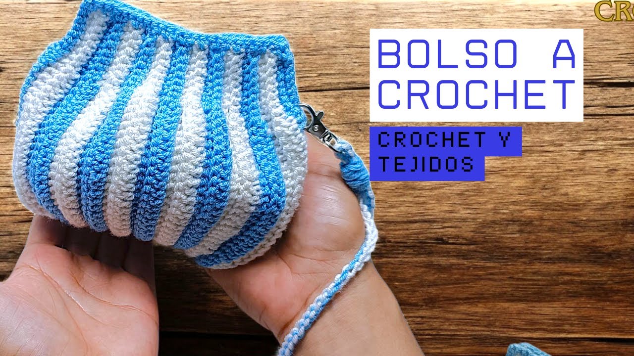HERMOSO bolso monedero a crochet paso a paso con puntos en relieve mas de 1 millón de vistas tendrá