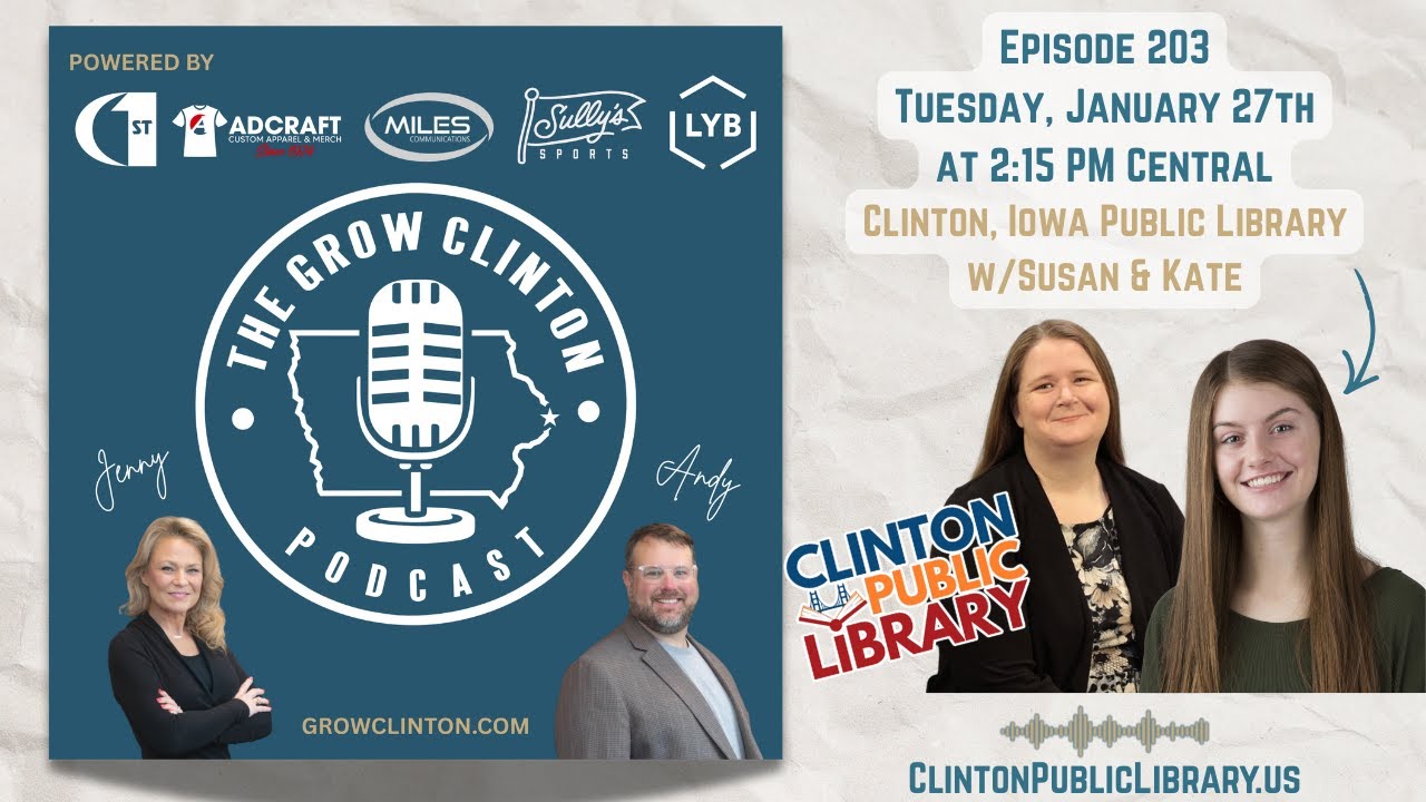 GCP203 - All About the Clinton Public Library w/Susan & Kate