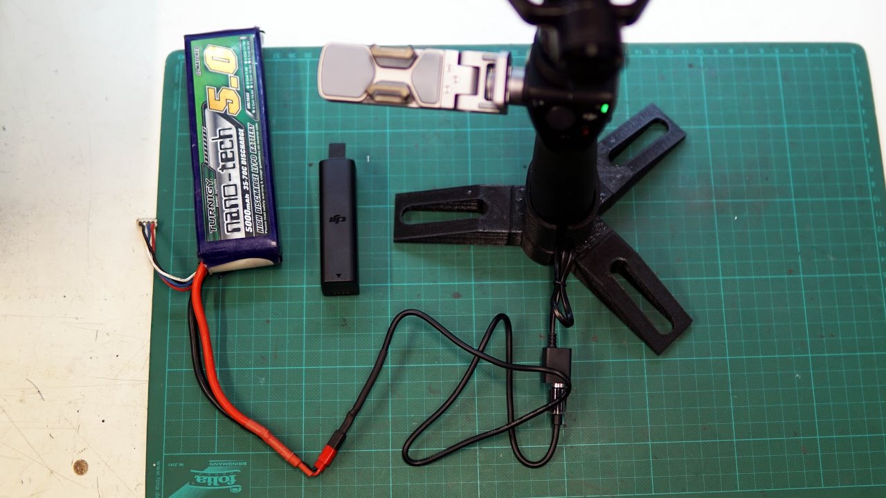 How to connect any 3s LiPo battery on DJI Osmo / battery extension