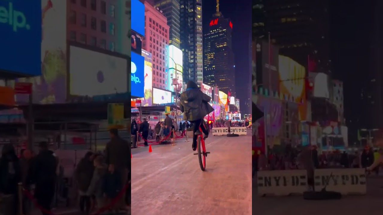 CRAZY TRICK IN NYC😱🗽#shorts #nyc #stunt