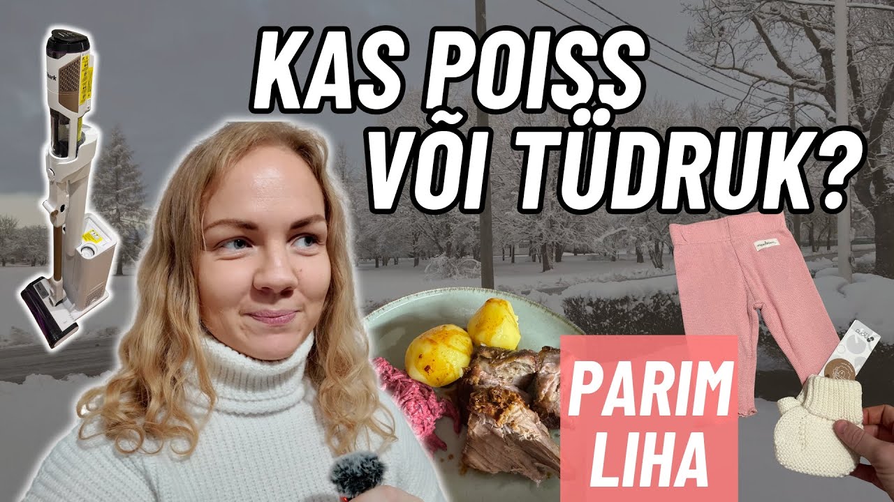 VLOG | Saime lapse soo teada, palju uusi asju meie kodus, lumi tuli maha, parim liha marinaad