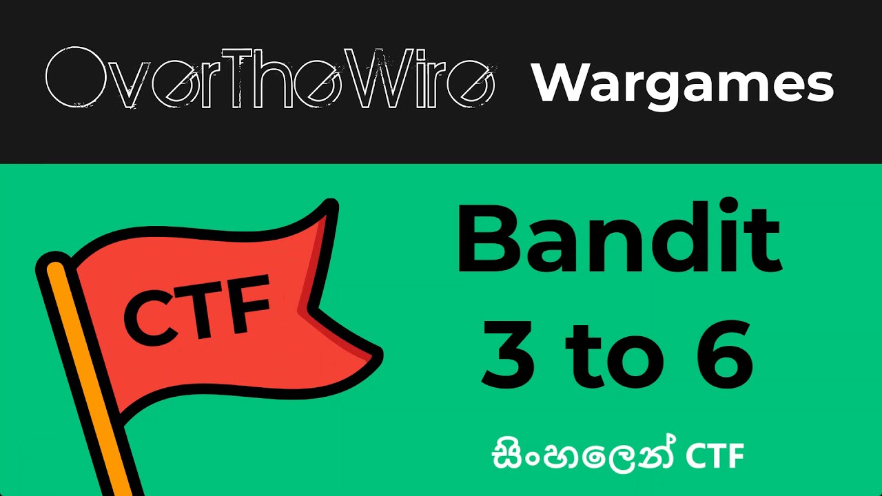 overthewire bandit level 3 to 6   CTF in sinhala