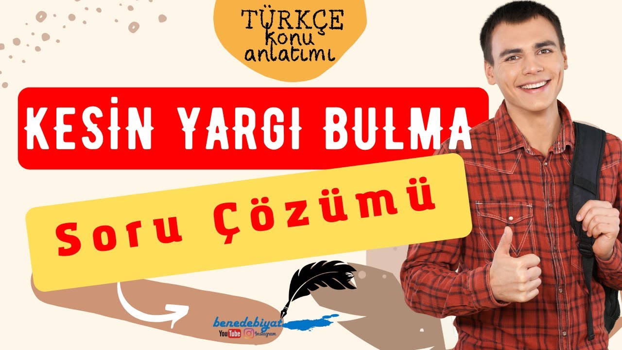 Kesin Yargı Bulma Soruları Soru Çözümü l TYT Türkçe 2023 Konu Anlatımı