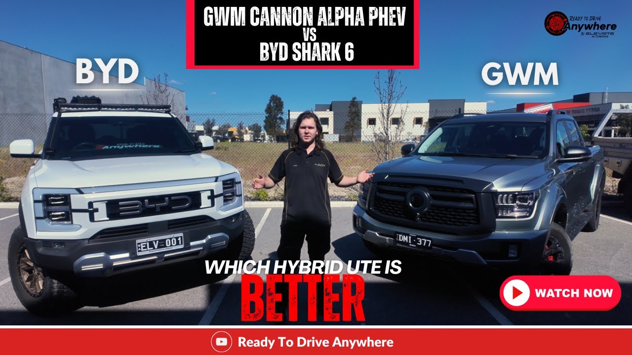 WORLD Shark 6 против GWM Cannon Alpha PHEV | Какой гибридный Ute победит?