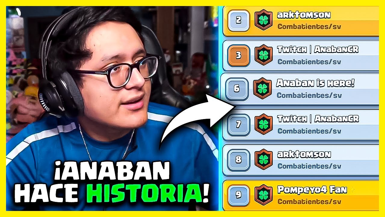 ANABAN Hace HISTORIA: 7 Cuentas En El TOP Del MUNDO De Clash Royale