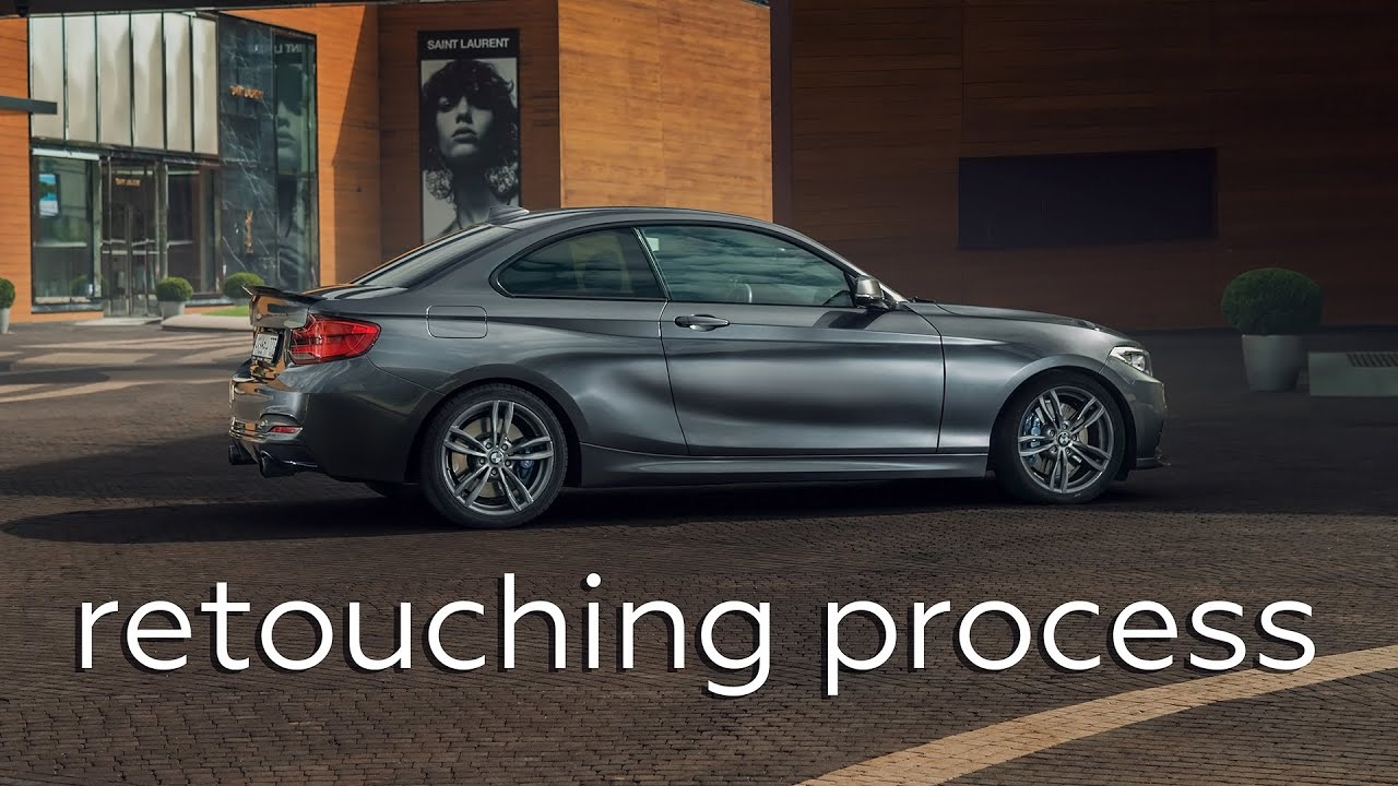 Automotive photography retouching process from RAW till final picture in Adobe Photoshop.