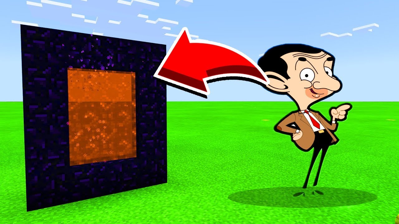 How To Make A Portal To MR BEAN in Minecaft Pocket Edition/MCPE