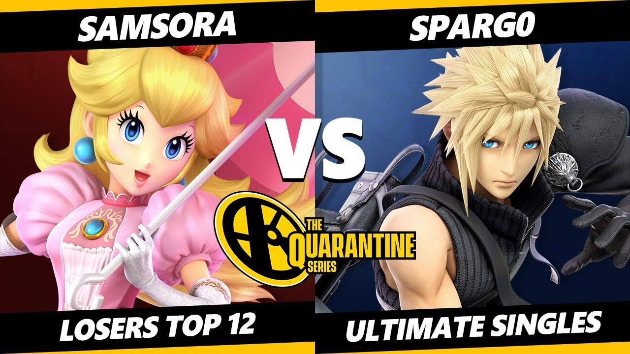 The Quarantine Series Losers Top 12 - Samsora (Peach) Vs. Spargo (Cloud) Smash Ultimate - SSBU