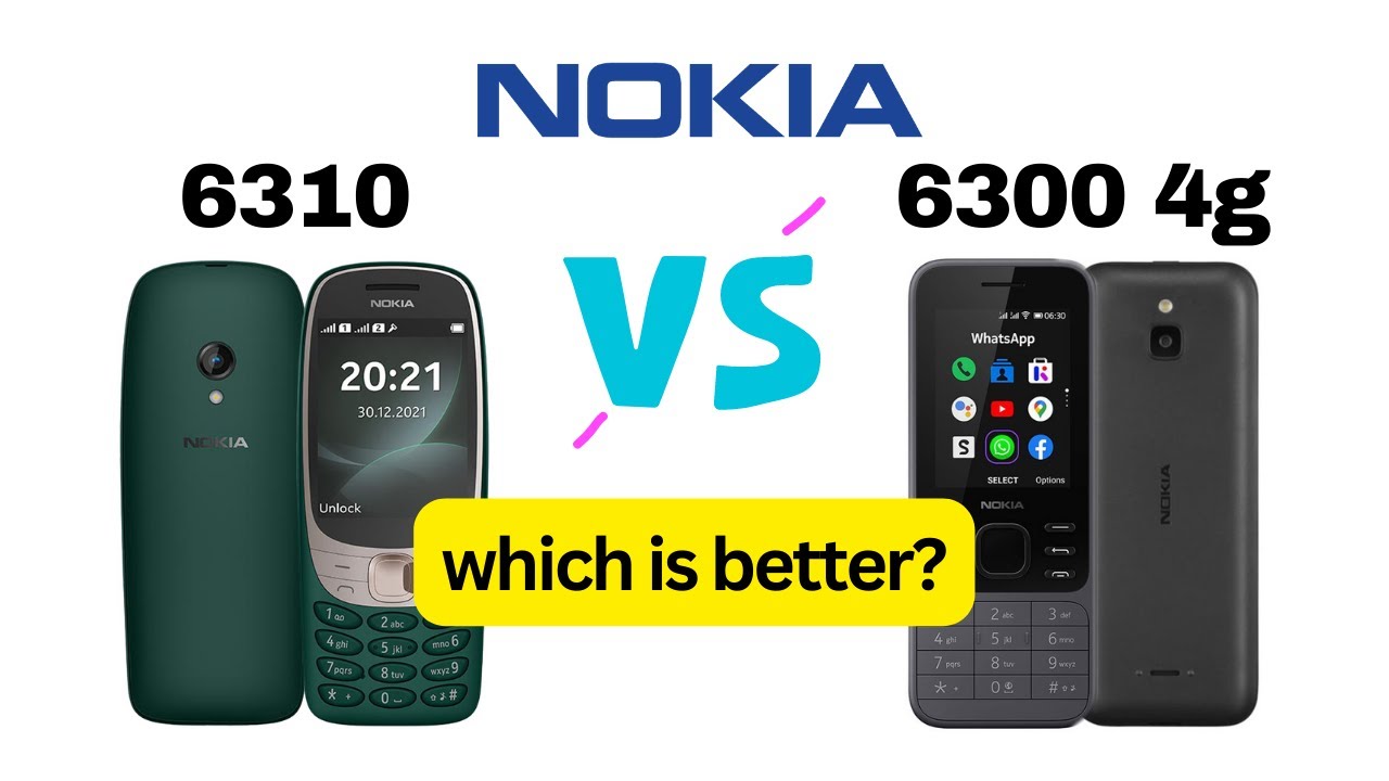 Nokia 6310 vs Nokia 6300 4g | Side by Side Comparison | Quick Specs and Price | 2022