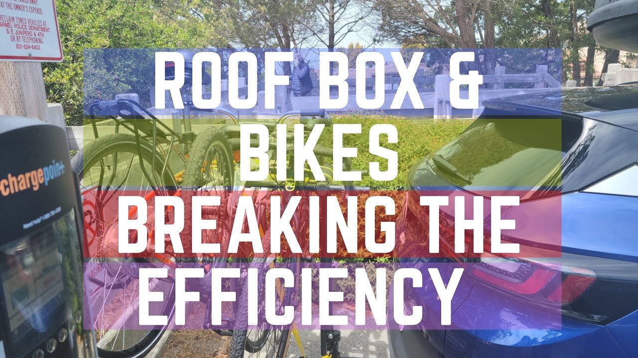 Trashing the VW ID4 Efficiency - A roofbox & three bikes !!!! #VWID4 #EVlife