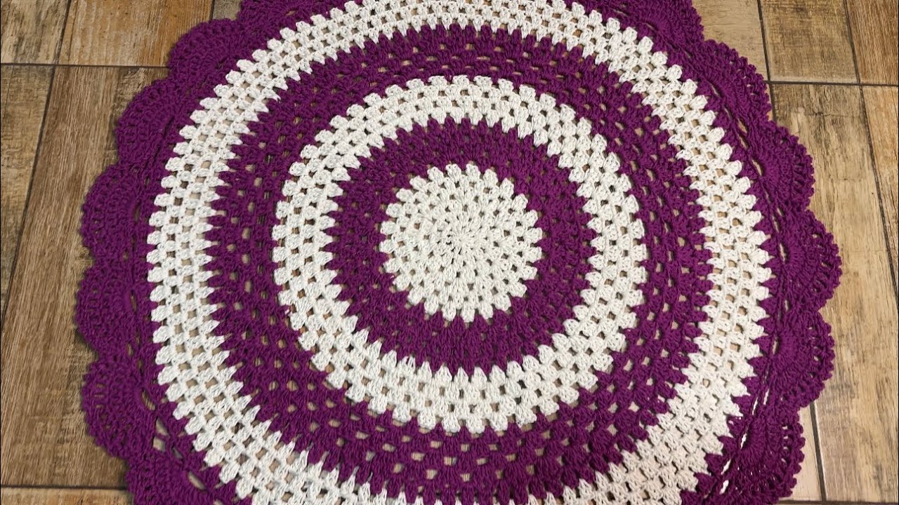 Tapetão Charme (passo a passo) Aninha crochê redex